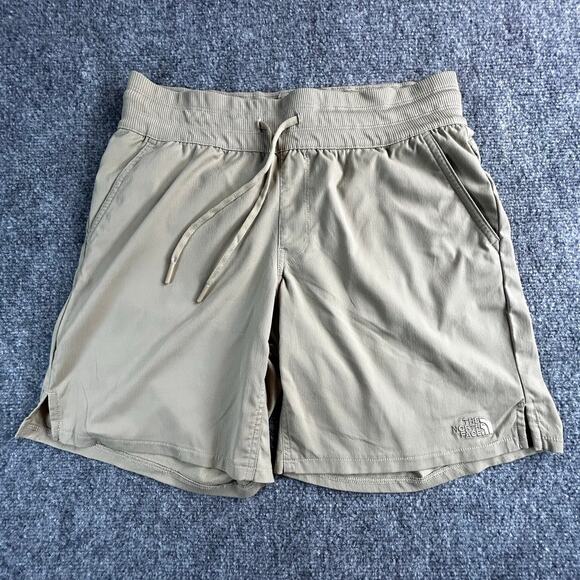 The North Face Pants - The North Face Women's Khaki Hiking Athletic Shorts Size Small Drawstring
